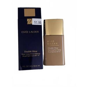 Estée Lauder Double Wear Sheer Long-Wear Makeup SPF19 ~ 4N2 SPICED SAND ~1oz NIB